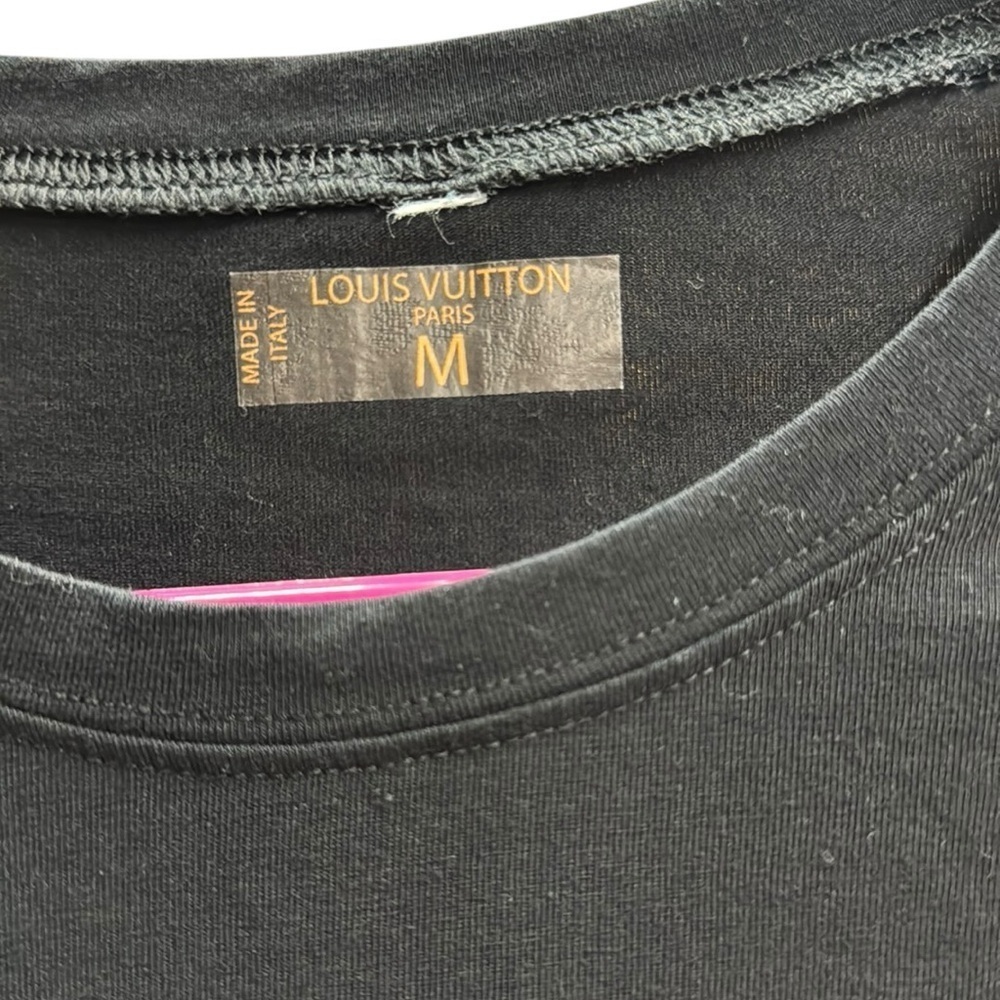 Louis Vuitton.   Black Fitted Long Sleeve T-Shirt - Picture 4 of 8